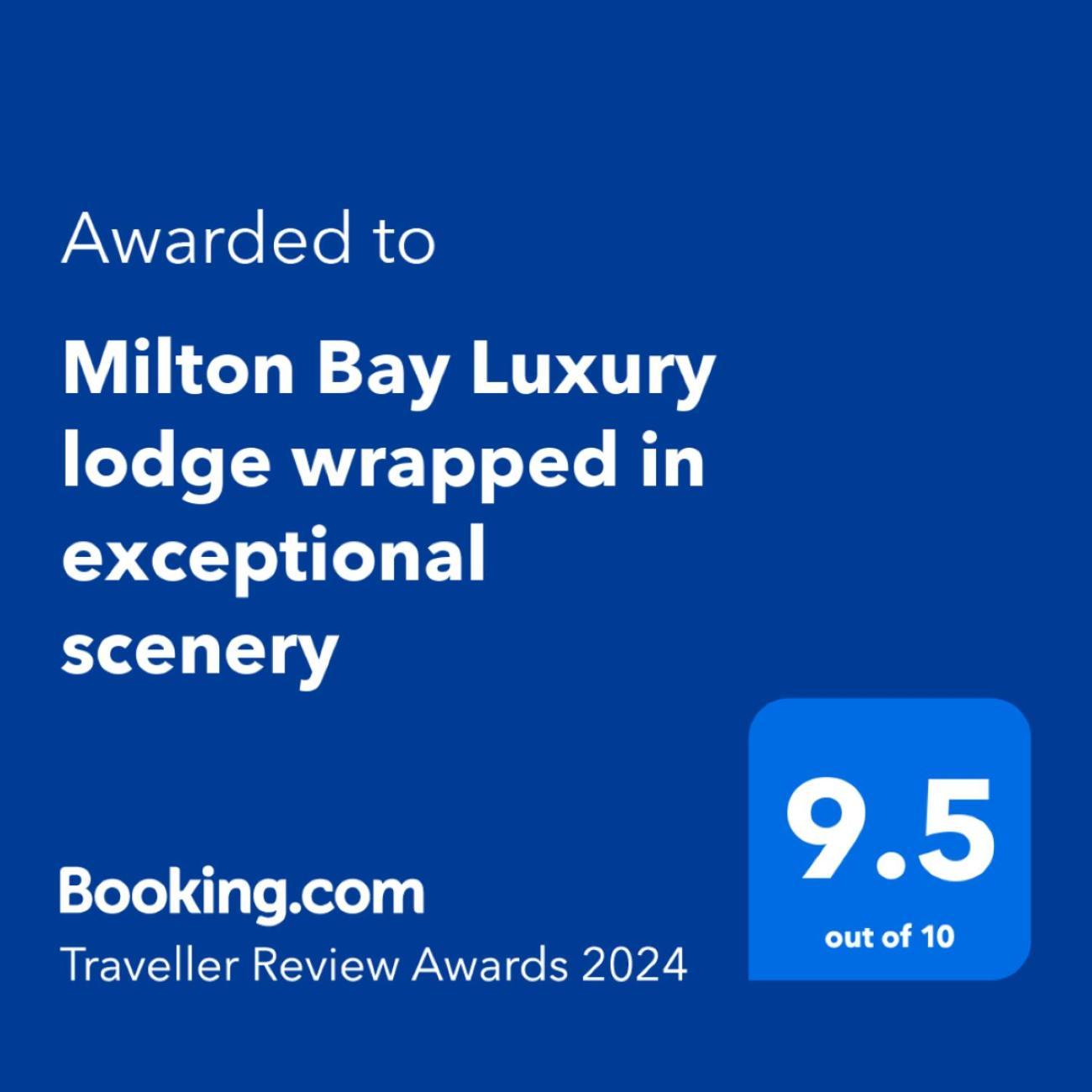 Milton Bay Luxury Lodge Wrapped In Exceptional Scenery Morenish Exterior foto